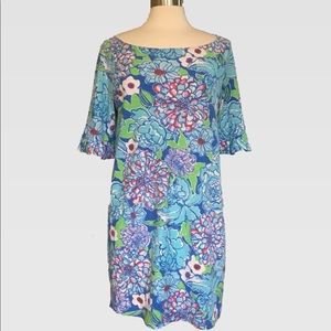 Lilly Pulitzer Floral Jersey Dress L